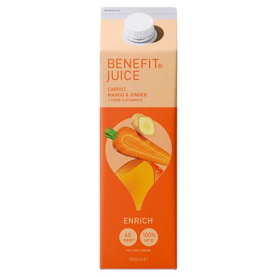 Benefit carrot mango and ginger juice 900ml (British brand)
