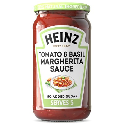 Heinz Tomato & Basil Margherita Pasta Sauce 490g, UK version