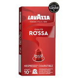 Lavazza Qualità Rosso coffee capsules 57g, imported from the UK