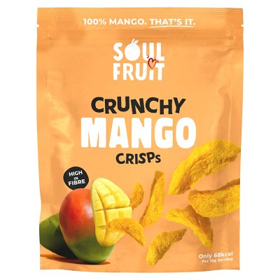 Soul Fruit crunchy mango crisps 40g - British product