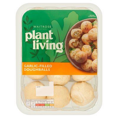Plant Living garlic-filled doughballs 210g, imported from the UK