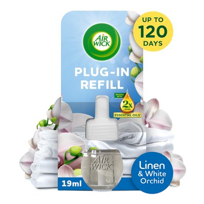 Air Wick plug-in refill Linen & White Orchid 19ml - British product