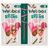 Webbox Tasty Sticks Salmon & Trout cat treats 35g, UK version