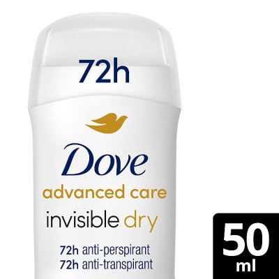 Dove Advanced Care Invisible Dry Stick 50ml, UK version