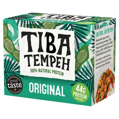Tiba organic tempeh original 200g, imported from the UK