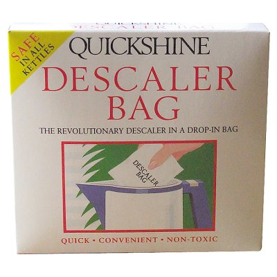 Quickshine descaler bag 75g size, imported from the UK