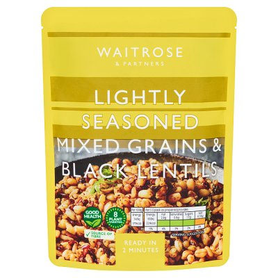 Waitrose lightly seasoned mixed grains and lentils 250g (British brand)