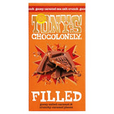 Tony's Chocolonely chocolate bar gooey caramel sea salt 135g (British brand)