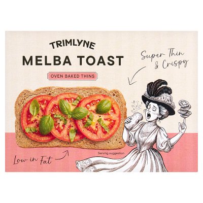 Trimlyne Melba Toast super thin 100g - British product