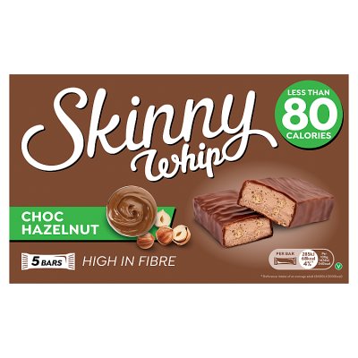Skinny Whip choc hazelnut bar 5x20g - British product