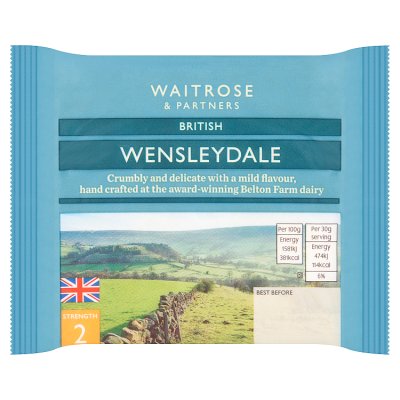 Waitrose Crumbly Wensleydale cheese 250g - British product