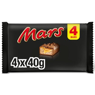 Mars chocolate 4 pack, four 40g bars (British brand)