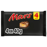Mars chocolate 4 pack, four 40g bars (British brand)