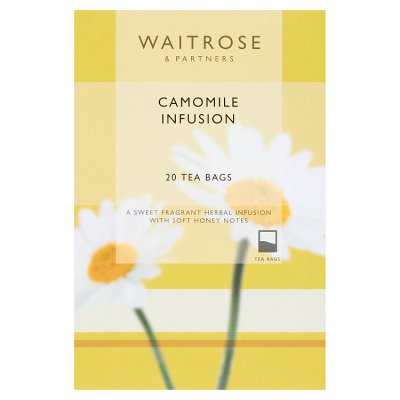 Waitrose Camomile Infusion tea bags 30g, UK version