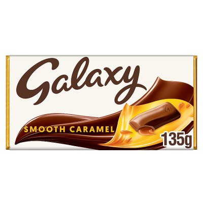 Galaxy Caramel chocolate bar 135g, imported from the UK
