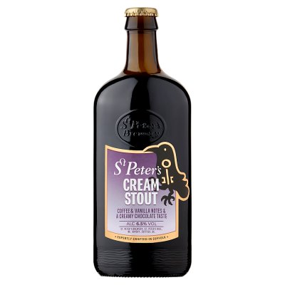 St. Peters cream stout 500ml, 6.5% ABV - British product