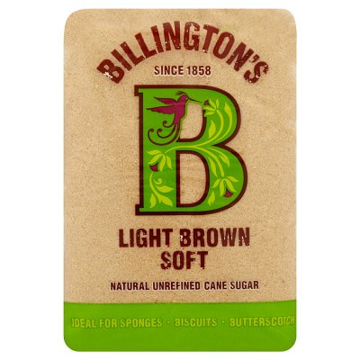 Billington's light brown soft sugar 500g, imported from the UK