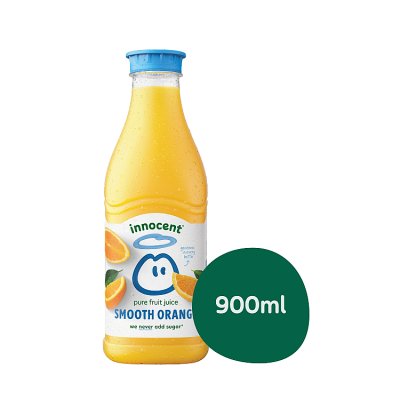Innocent pure smooth orange juice 900ml, imported from the UK