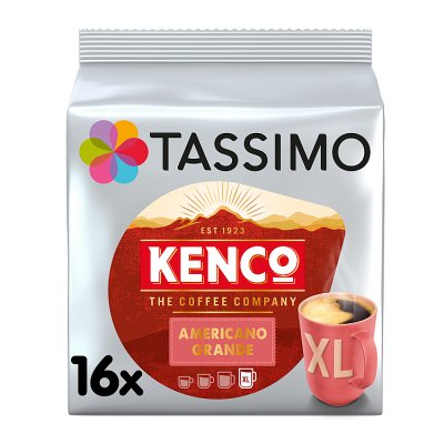 Tassimo Kenco Americano Grande XL coffee pods 144g - British product