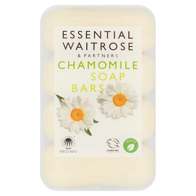 Waitrose Essential chamomile bar soaps, 4 pack - British product