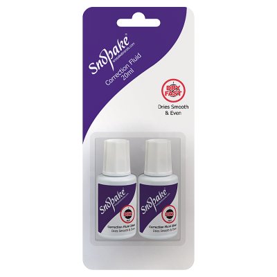 Snopake Pack of 2 Correction Fluid 2 x 20ml