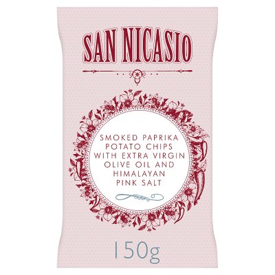 San Nicasio smoked paprika crisps 150g, UK version