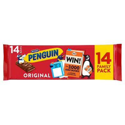 McVitie's Penguin chocolate biscuits family pack 344g, imported from the UK