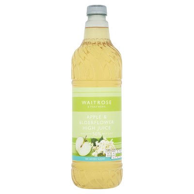 Waitrose apple and elderflower high juice 1 litre - British product