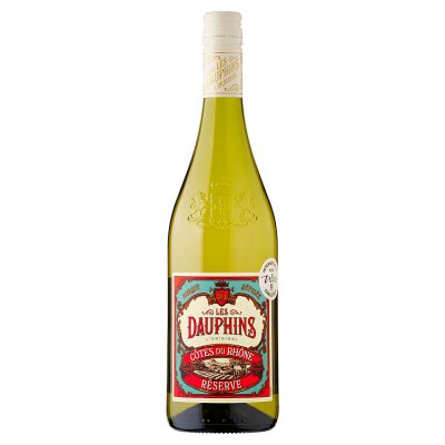 Les Dauphins Côtes du Rhône White wine 75cl, imported from the UK