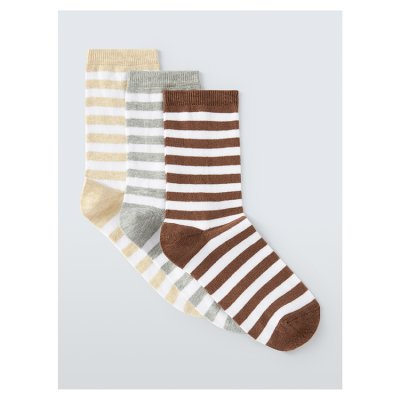 Natural Stripe Socks 3 Pack - British product