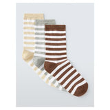 Natural Stripe Socks 3 Pack - British product