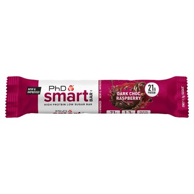 PhD protein bar dark choc raspberry 64g (British brand)