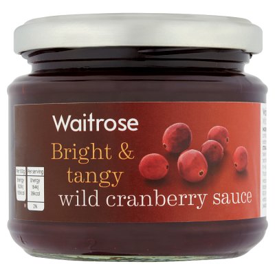 Waitrose wild cranberry sauce 205g (British brand)