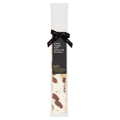 Waitrose No.1 nougat almond and hazelnut 100g (British brand)