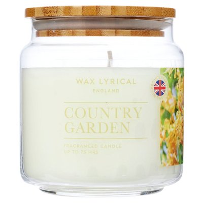 Wax Lyrical Country Garden medium jar candle 335g, imported from the UK