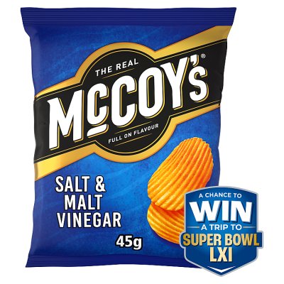 McCoy's Salt & Malt Vinegar crisps 45g - British product