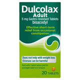 Dulcolax adult constipation relief laxative tablets 20s, UK version
