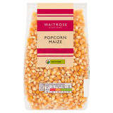 Waitrose popcorn maize 500g pack, imported from the UK