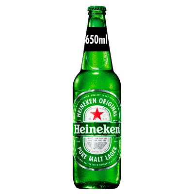 Heineken premium lager beer 650ml bottle, UK version