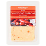 Waitrose Davidstow chilli cheddar cheese 180g, imported from the UK