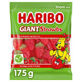 Haribo Giant Strawbs strawberry sweets 175g (British brand)