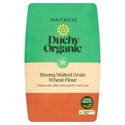 Duchy Organic strong malted grain bread flour 1.5kg, imported from the UK