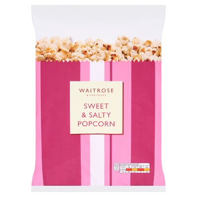 Waitrose sweet & salty popcorn 100g, imported from the UK