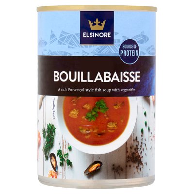 Elsinore bouillabaisse fish soup 400g - British product