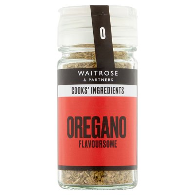 Waitrose dried oregano 12g jar, UK version