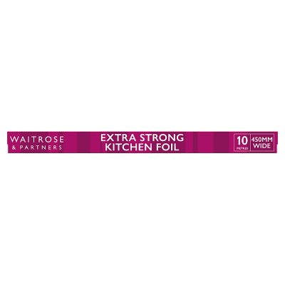 Waitrose extra strong kitchen foil 10m x 450mm - British product