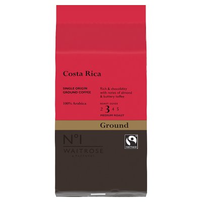 Waitrose No.1 Costa Rica ground coffee 227g, UK version