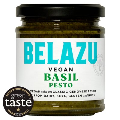 Belazu vegan basil pesto Genovese style 165g (British brand)