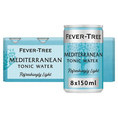 Fever-Tree light Mediterranean tonic water 8 x 150ml, UK version