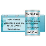Fever-Tree light Mediterranean tonic water 8 x 150ml, UK version